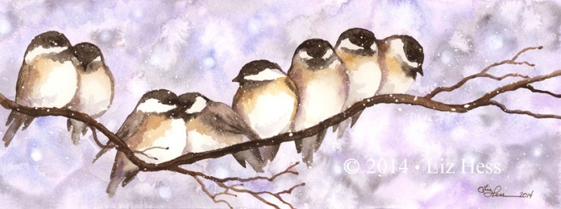 Eight-Chickadees